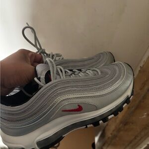 Nike Kids Sneakers - Silver and Red